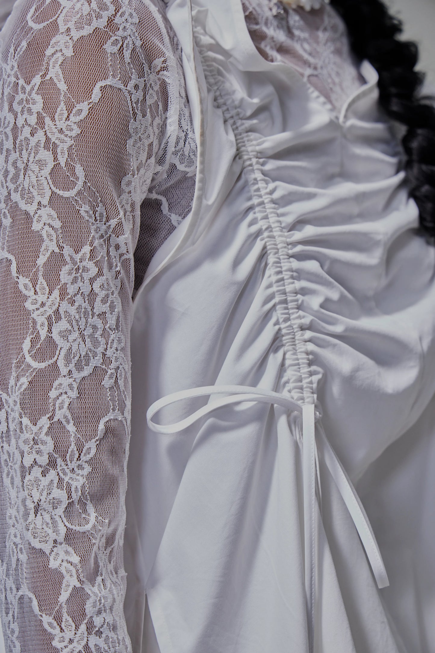 03 Two-piece Apron Vest White