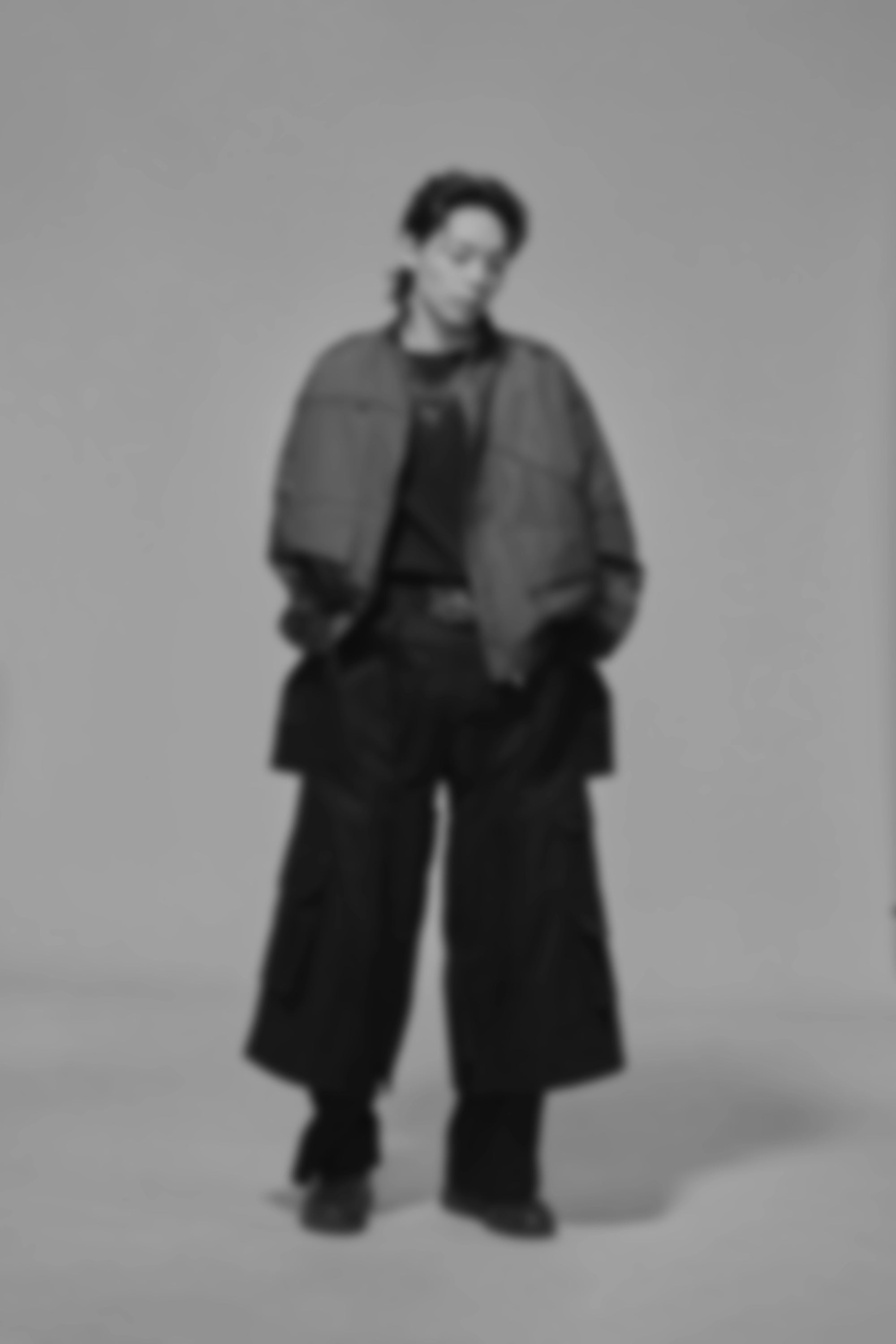 03 Wide-legged Skirt Trousers Black