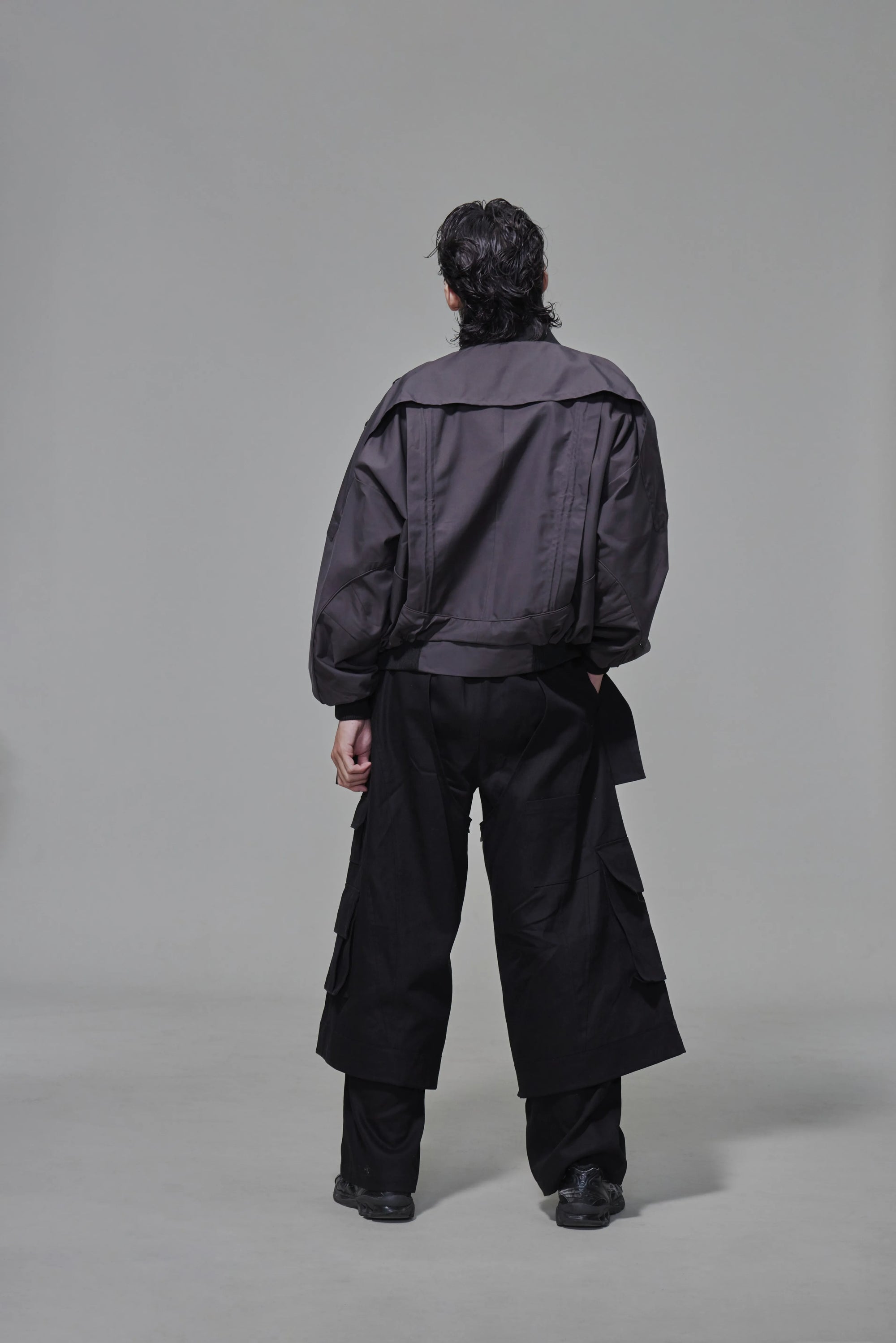 03 Wide-legged Skirt Trousers Black