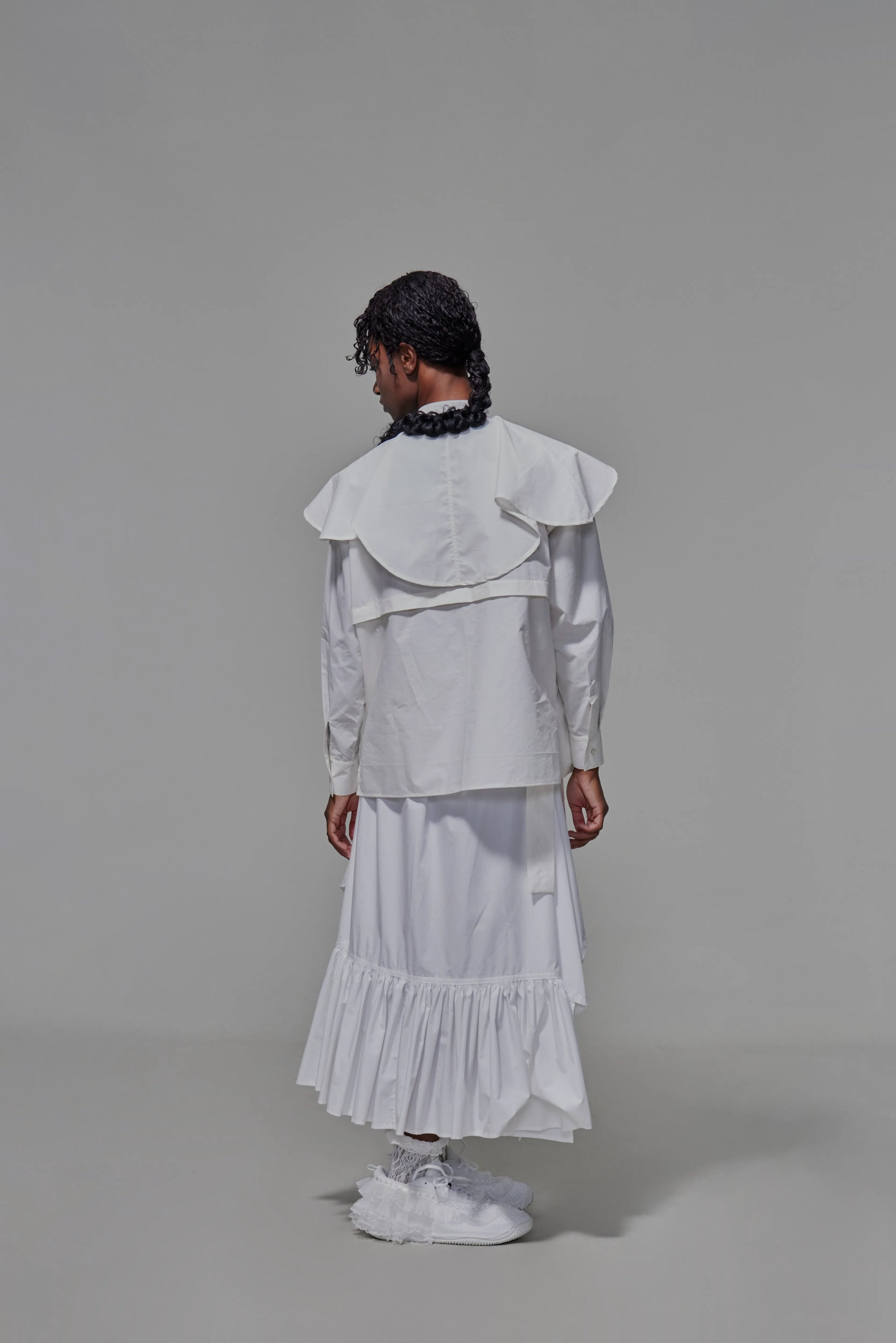 03 Two-way Cape Wallflower Shirt