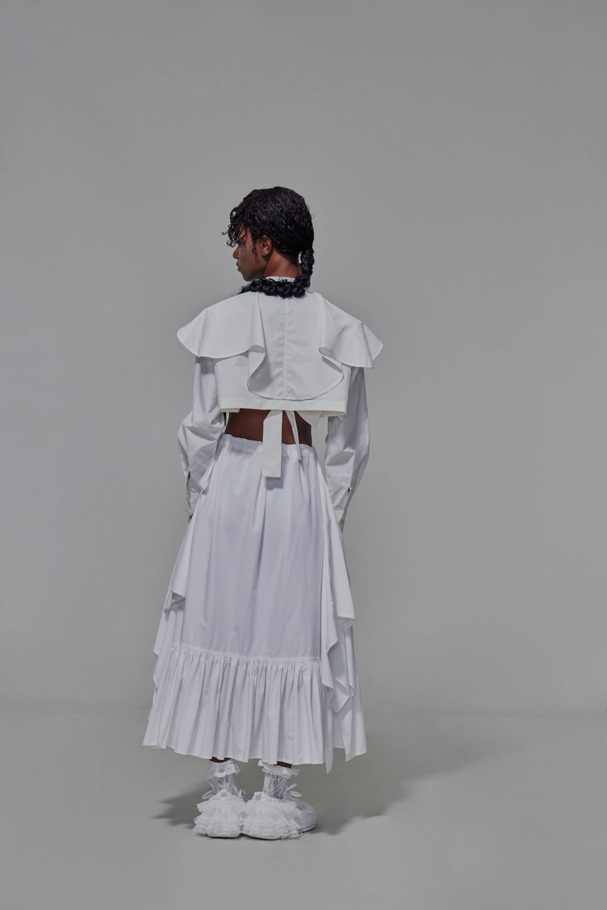 03 Two-way Cape Wallflower Shirt