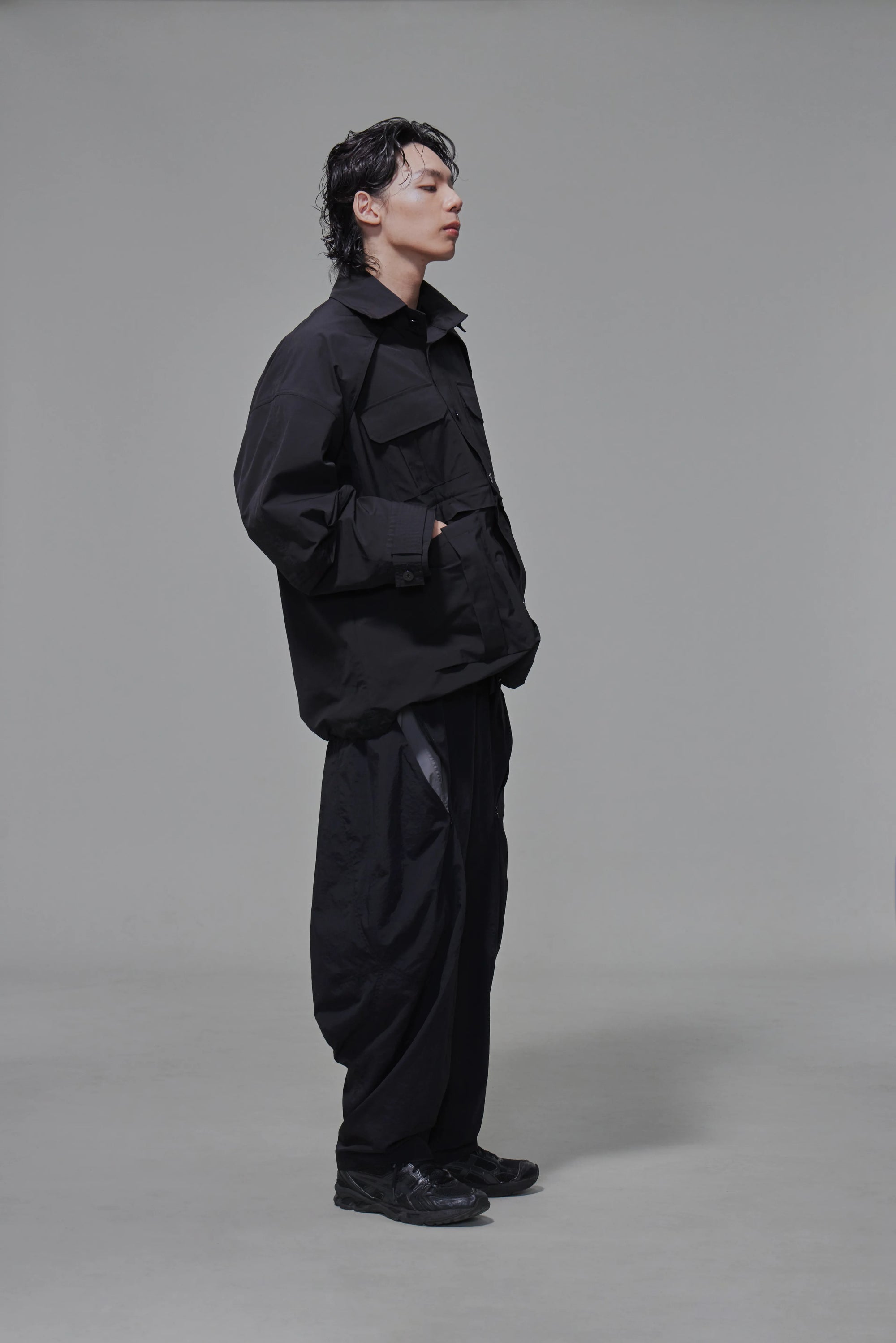 03 Oversized multi-way Field Jacket Black