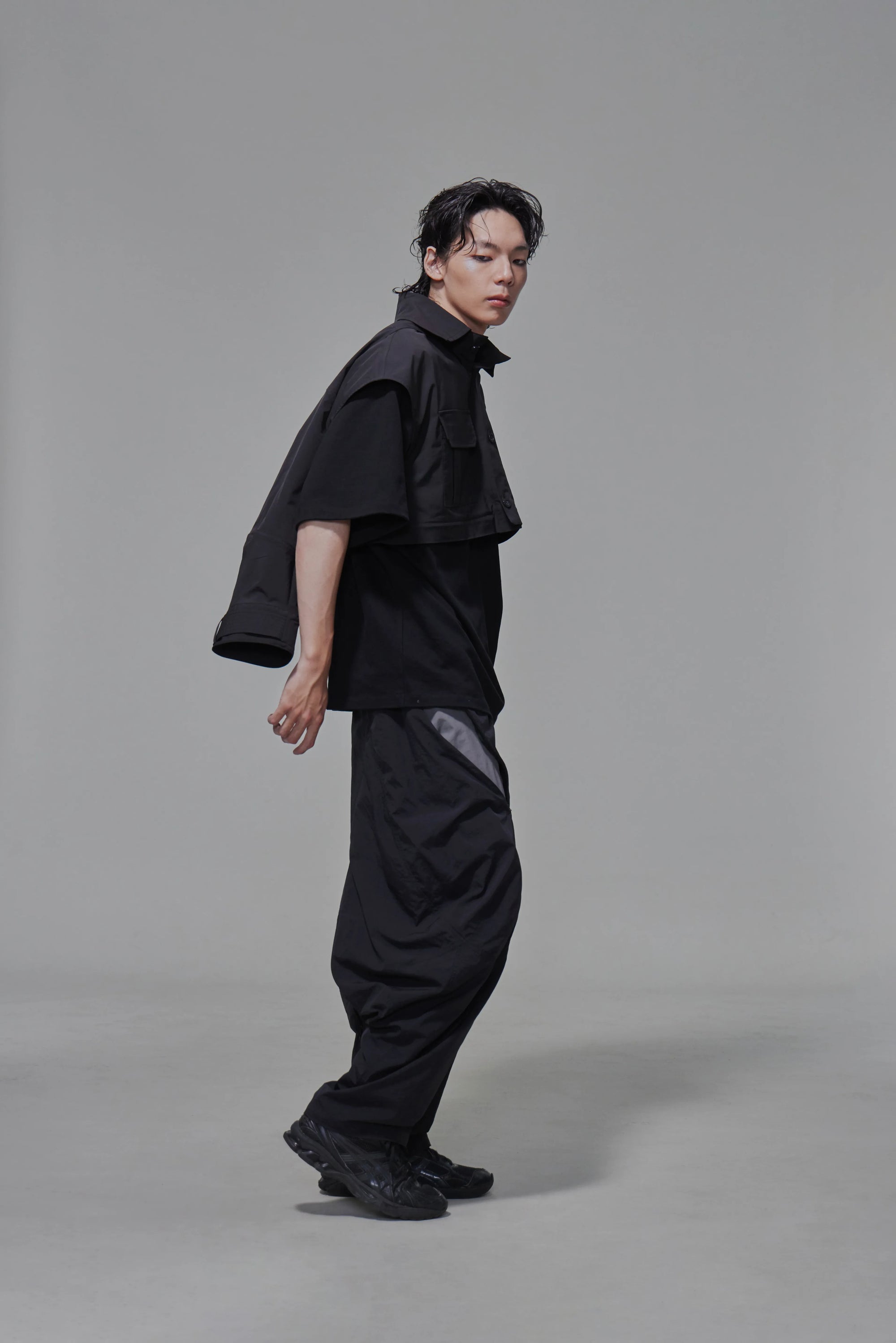03 Oversized multi-way Field Jacket Black