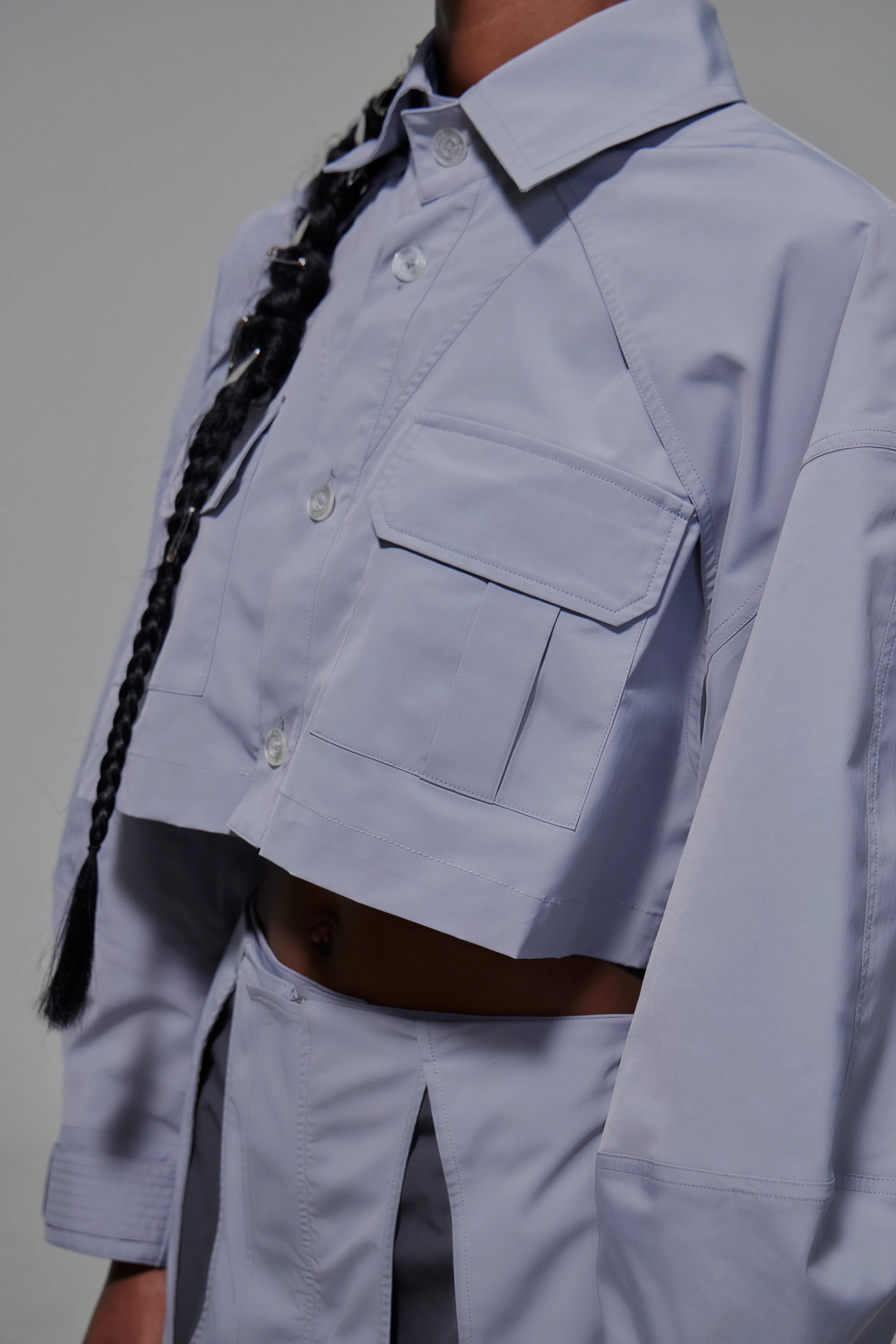03 Oversized Multi-way Field Jacket Grey