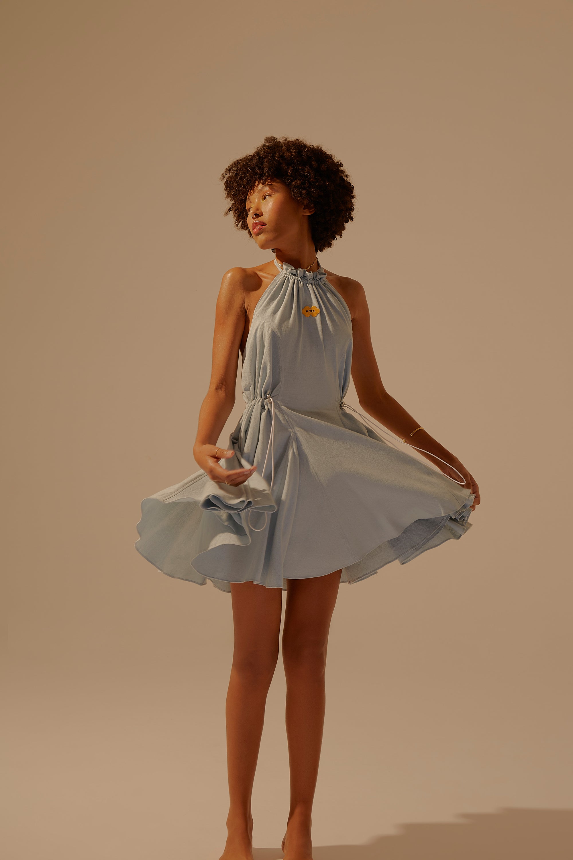 02 Delight Ｍini Dress Blue