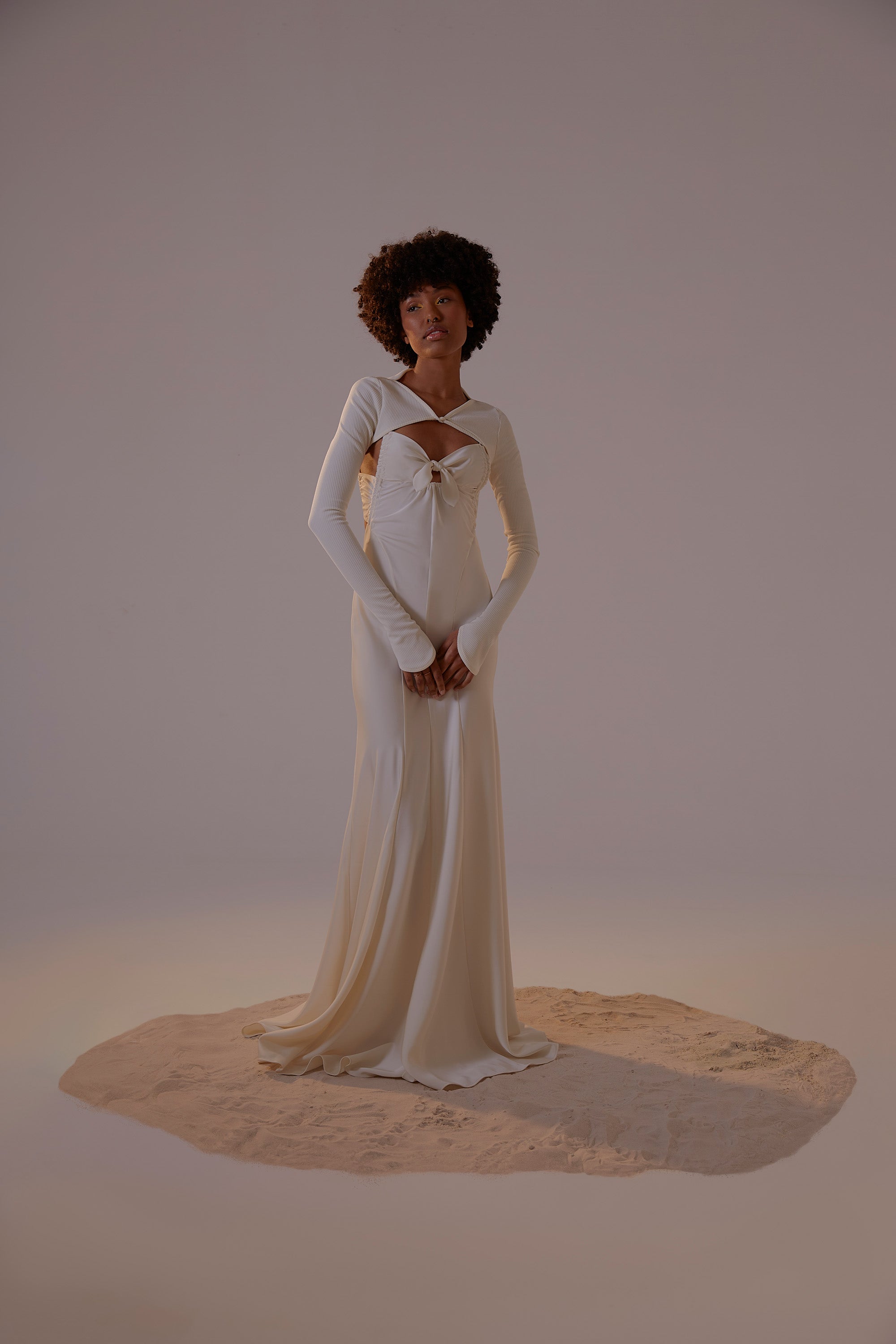 02 Mermaid Gown with Bolero Cardigan