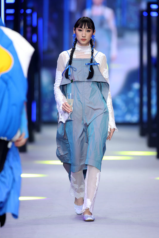 02 Zero Waste Dress Duochrome