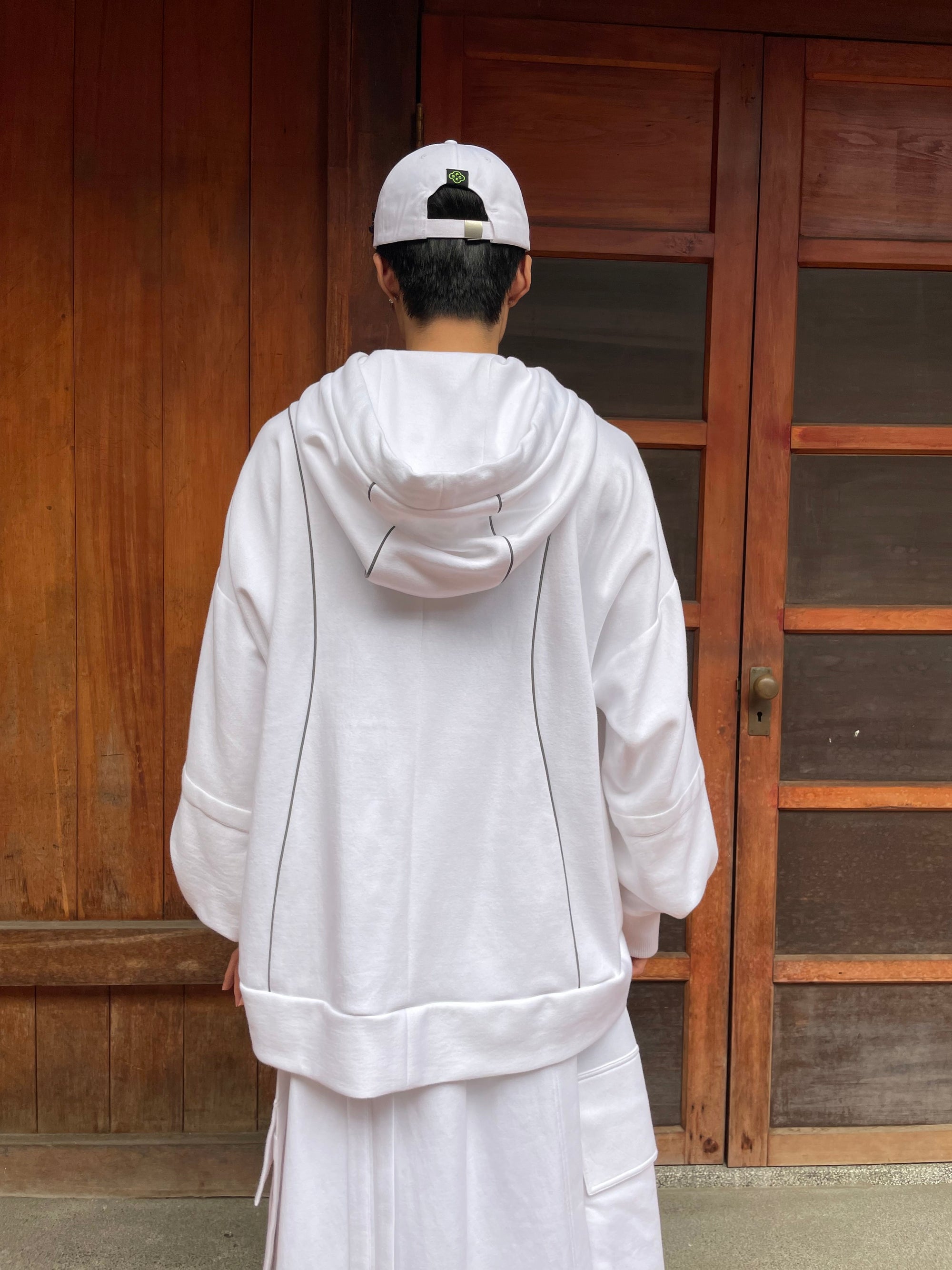 02 Zero Waste Hoodie White