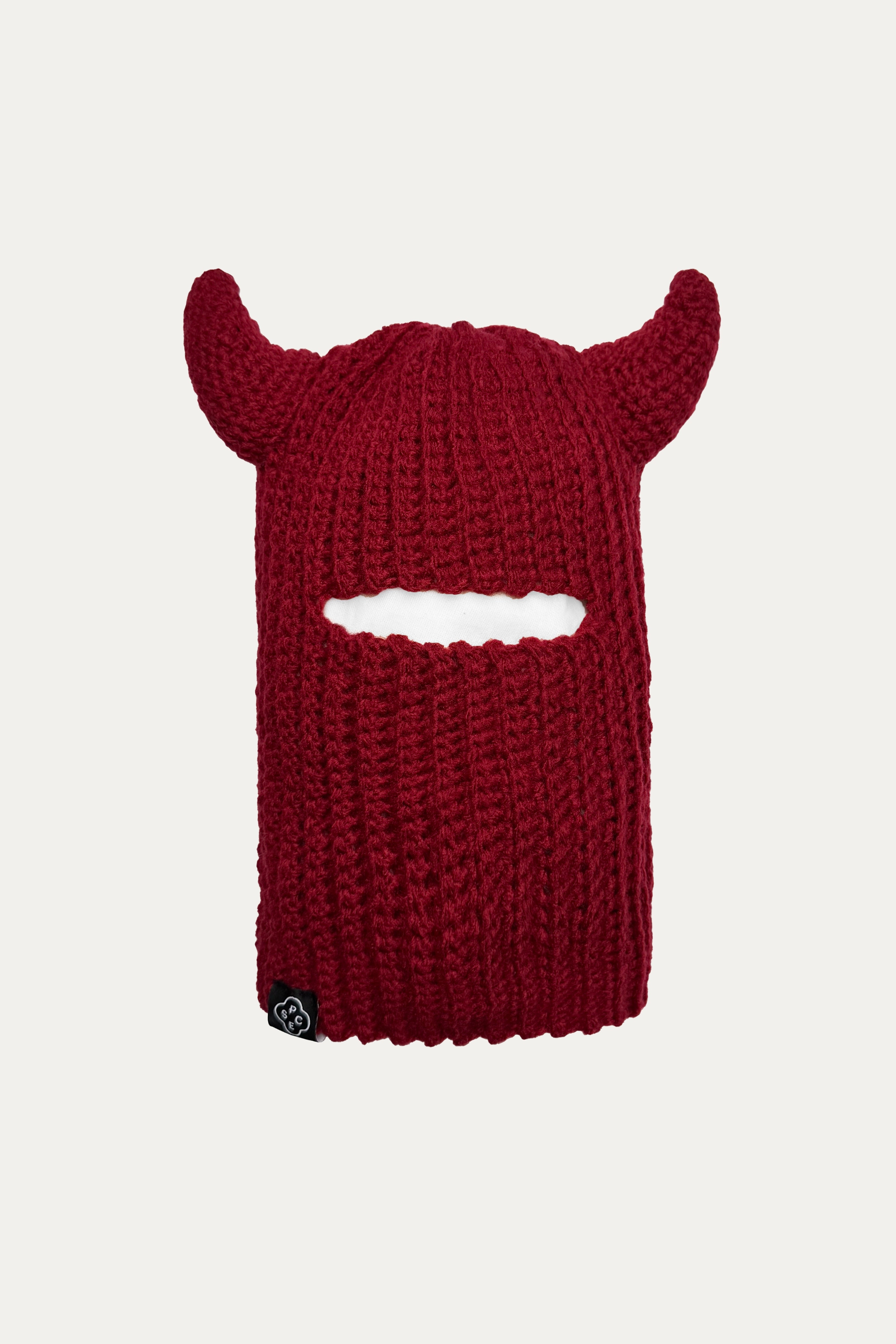 04 Demon Beanie Balaclava Red