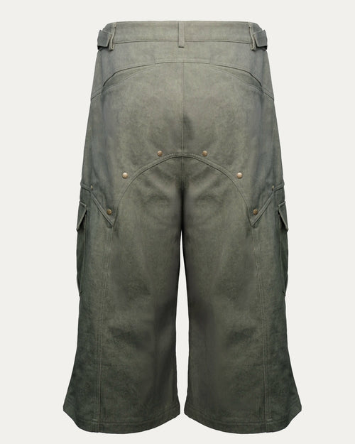 05 Ladderlock Cargo Culottes Dark Green