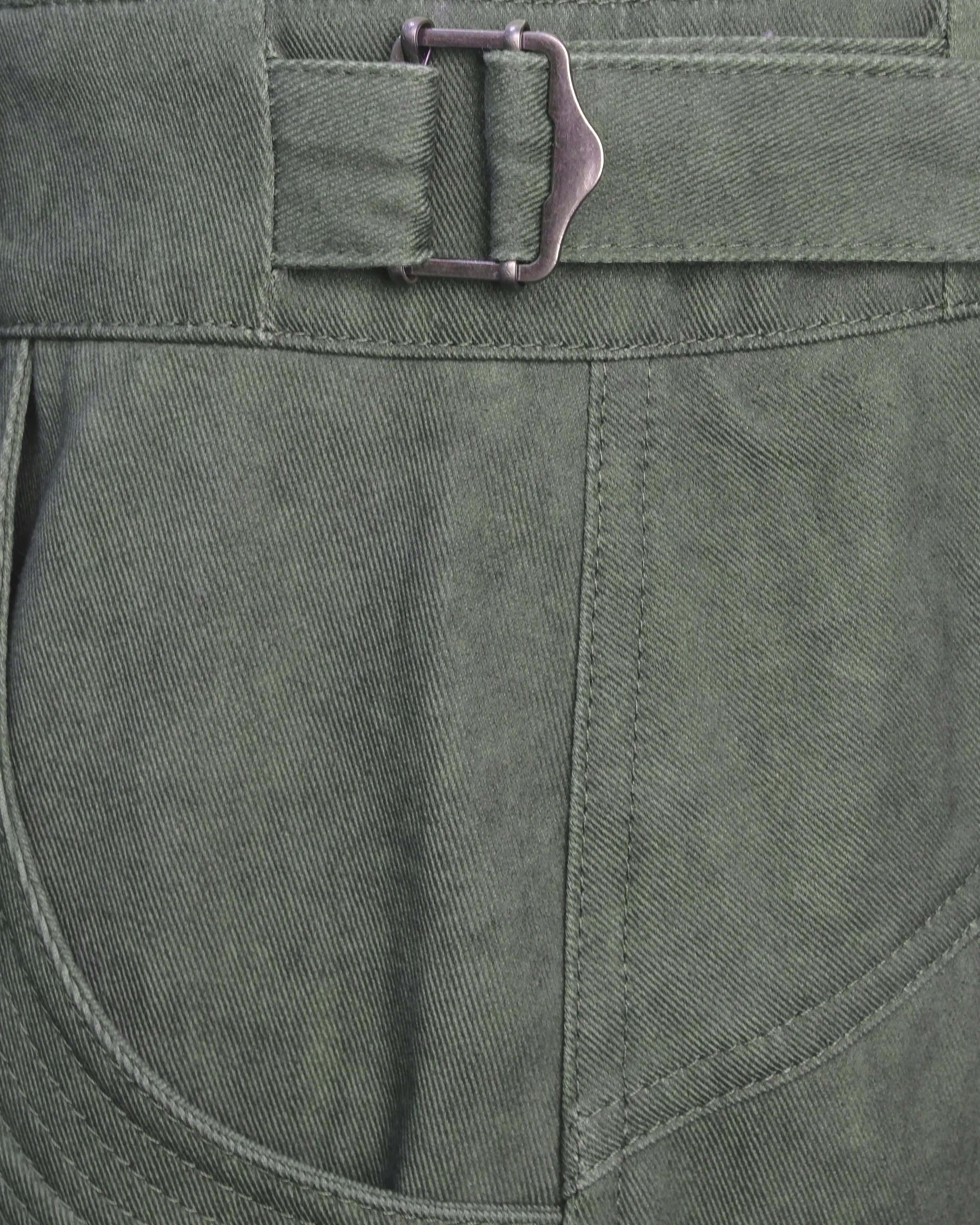 05 Ladderlock Cargo Culottes Dark Green