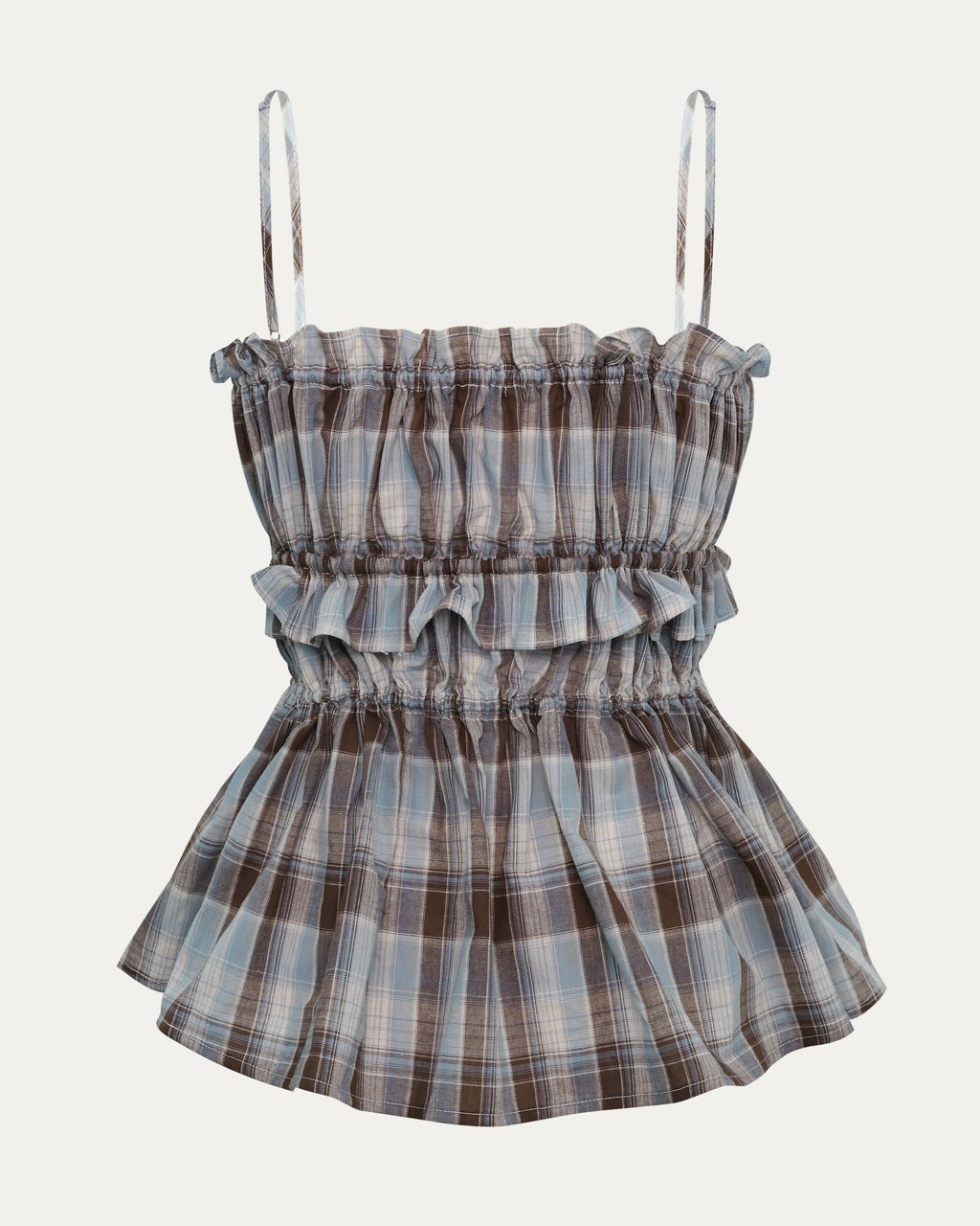 05 Rushing Front-tie Cami Blue