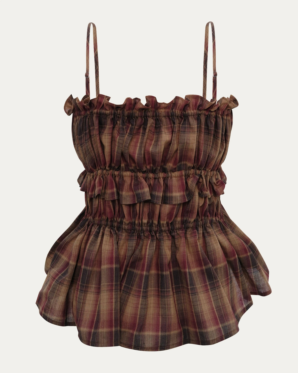 05 Rushing Front-tie Cami Red