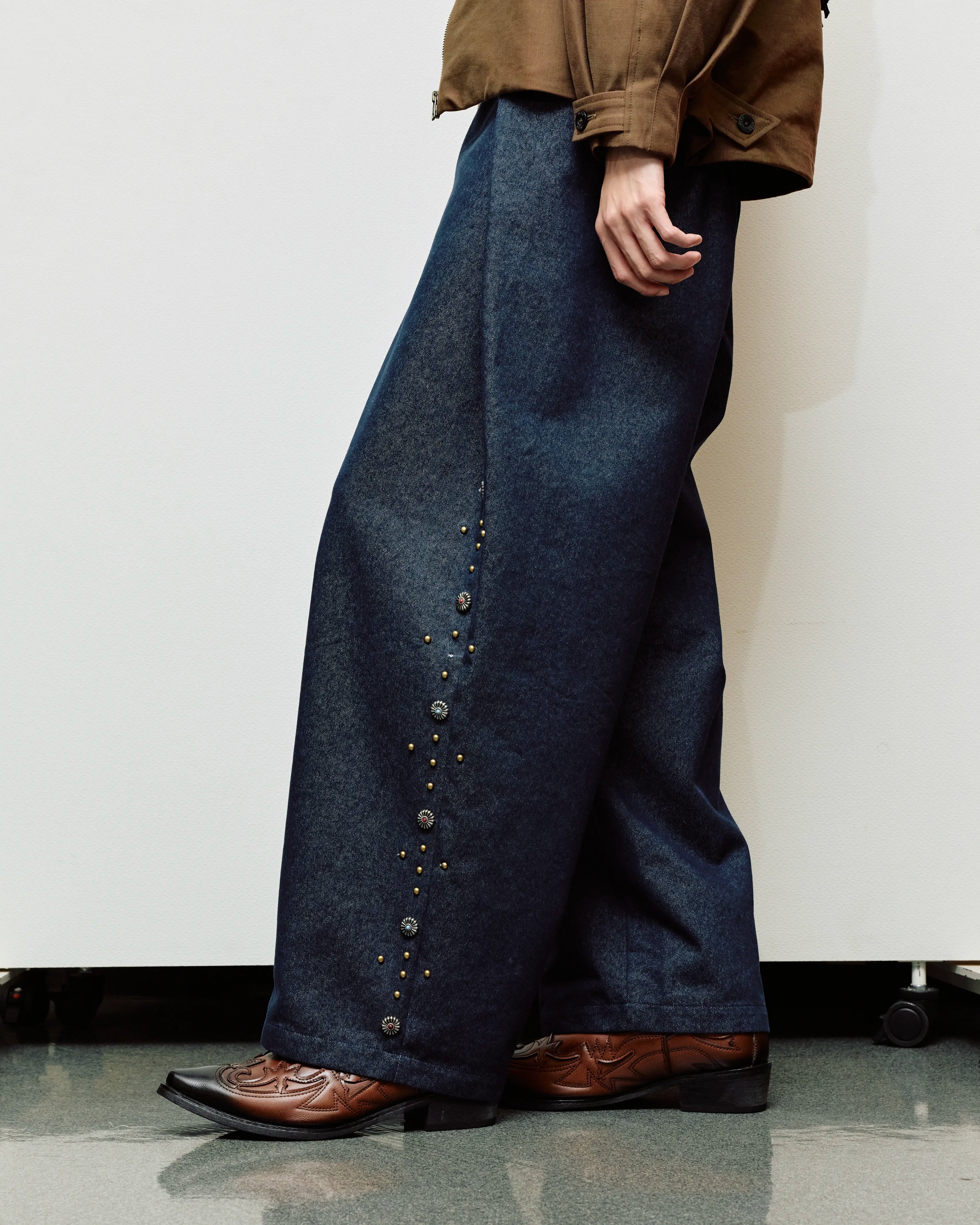 05 Studded Pintuck Cocoon Pants