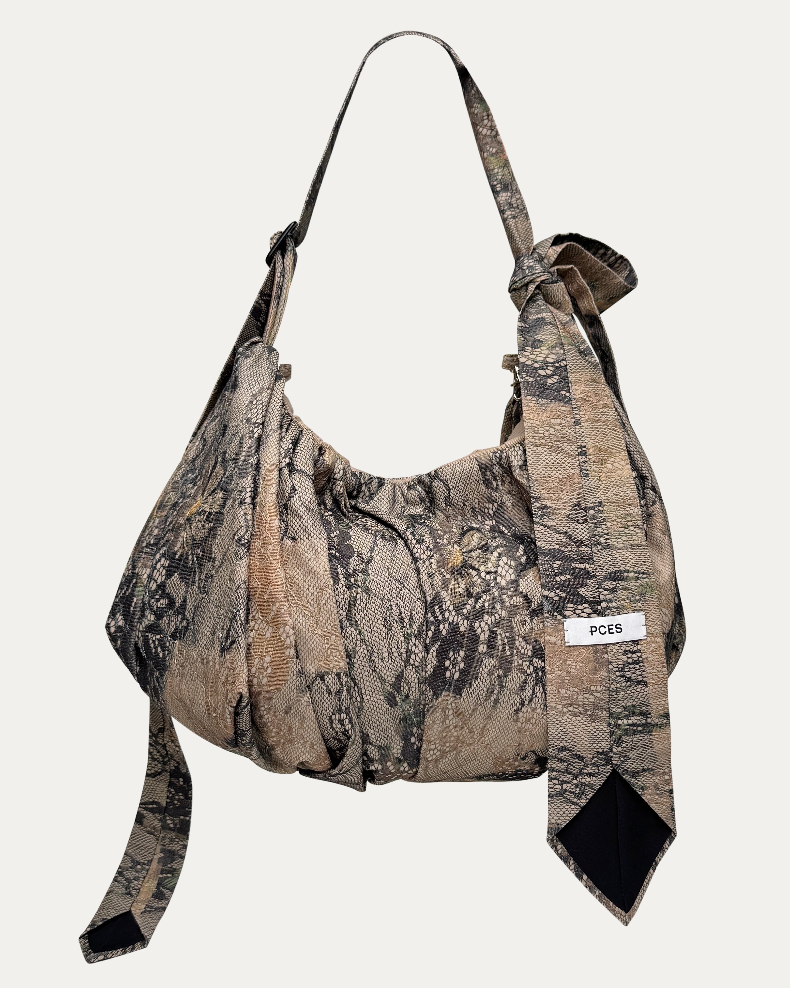 04 Necktie Lace Bag Black