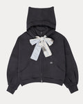 Pre-order // 05 クロップド キャットフーディージャケット グレー