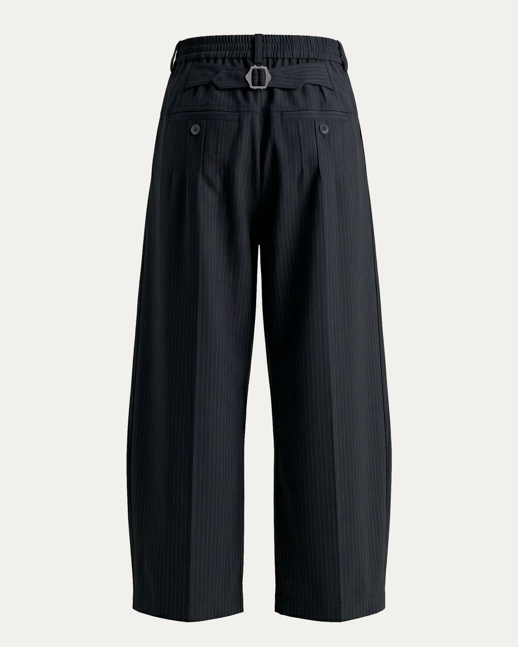 PCES Black Cocoon pants with silver ladderlock