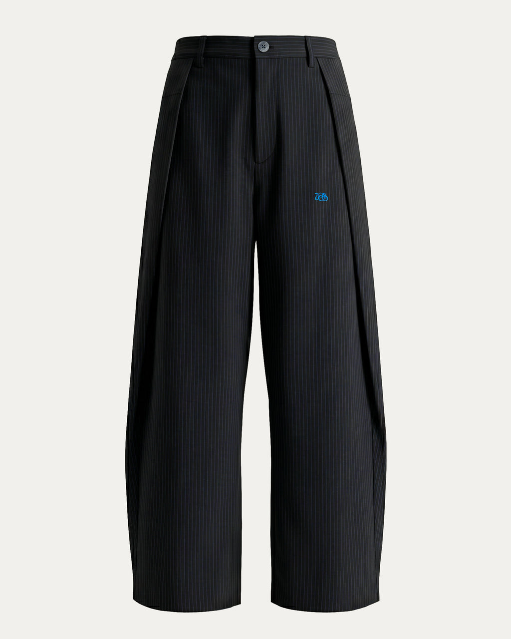 PCES Black Cocoon pants with a small lettering logo