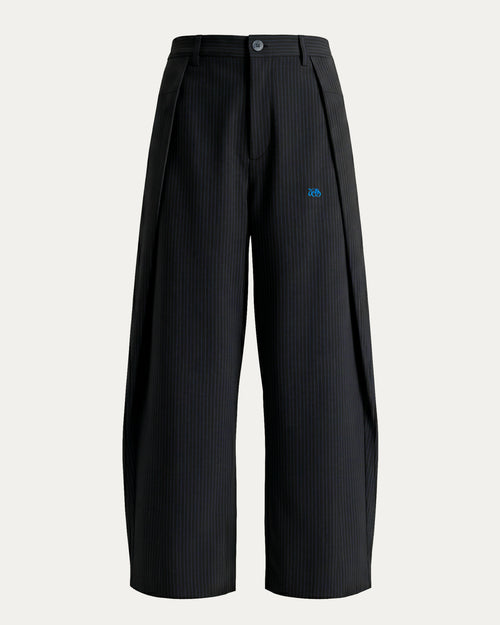 PCES Black Cocoon pants with a small lettering logo