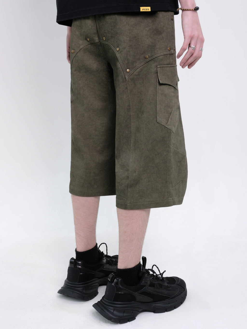 05 Ladderlock Cargo Culottes Green