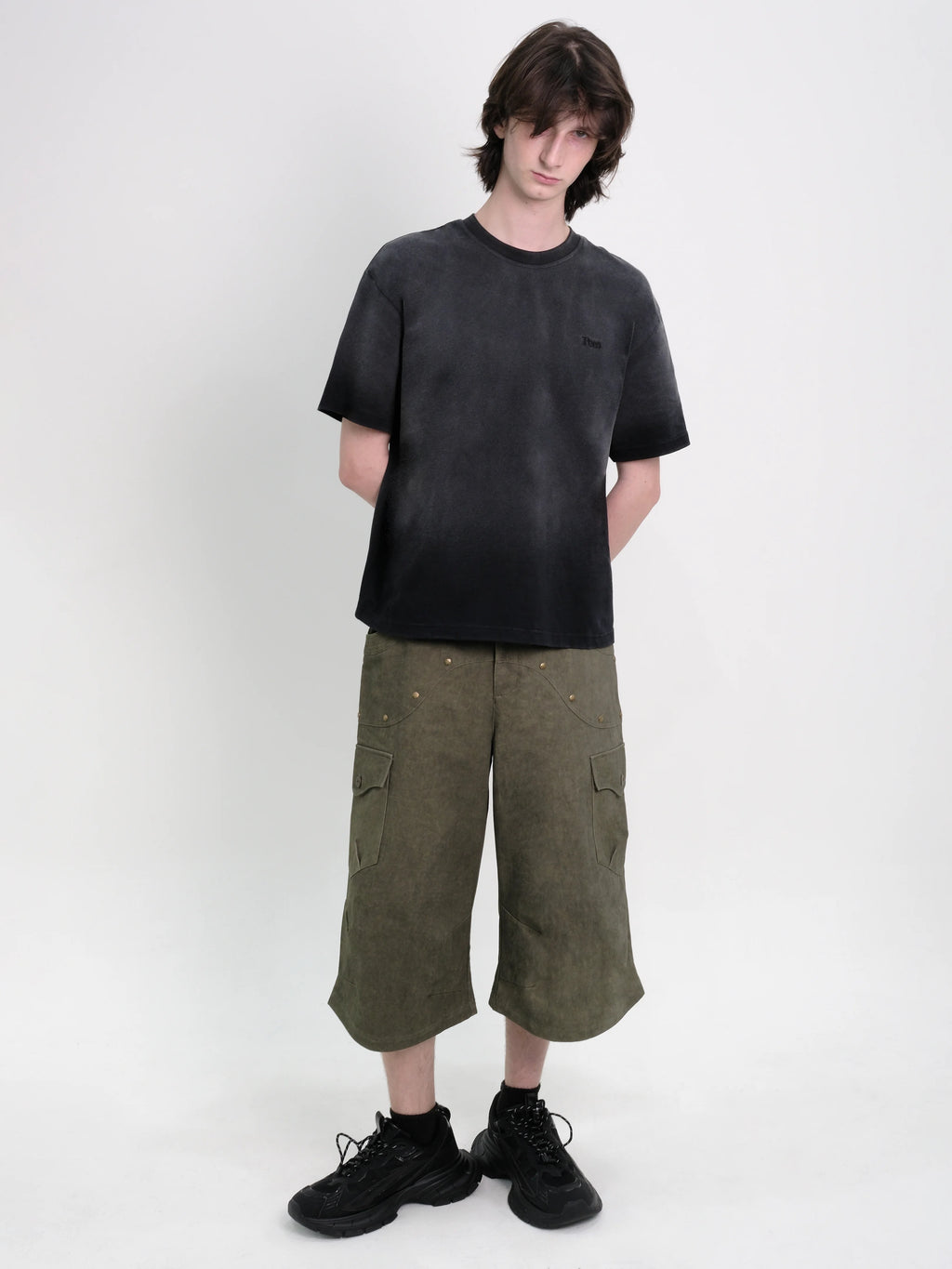 05 Ladderlock Cargo Culottes Green