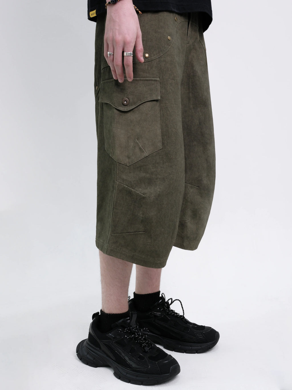 05 Ladderlock Cargo Culottes Green