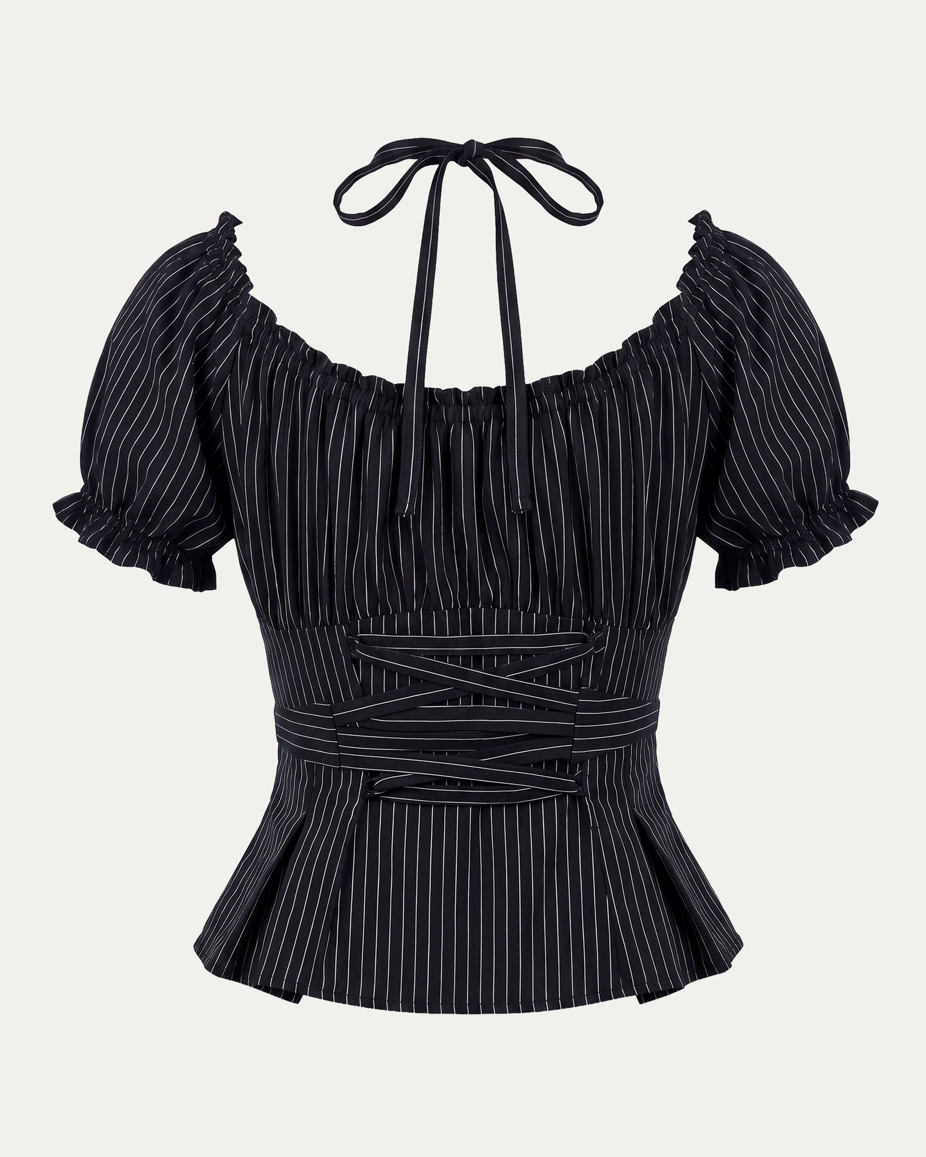 05 Fan-laced Ruffle Top