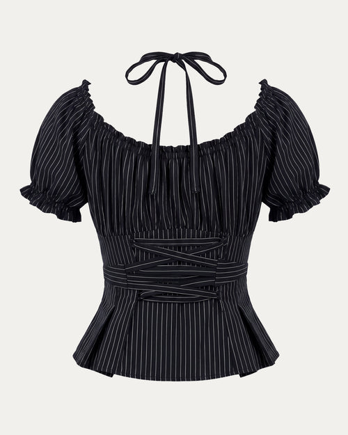 05 Fan-laced Ruffle Top