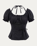 05 Fan-laced Ruffle Top