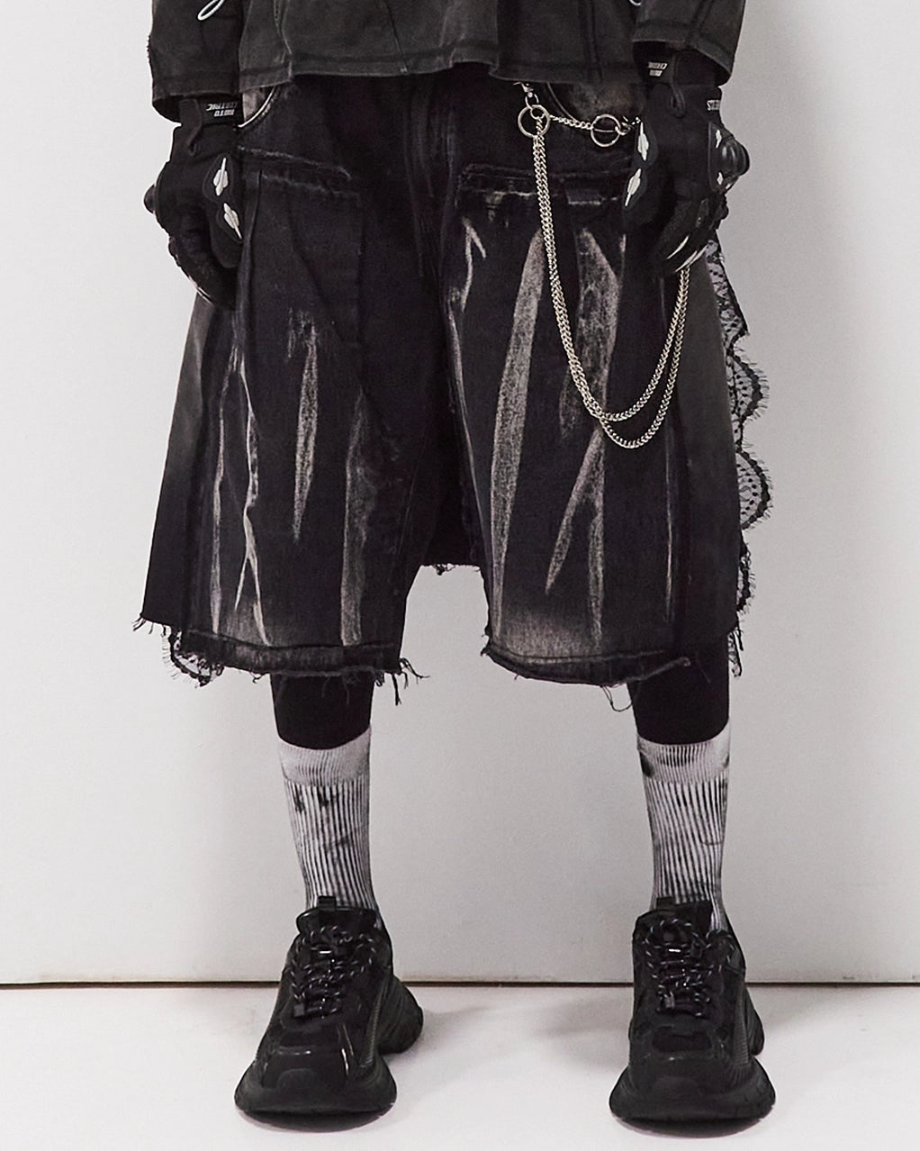 04 Layered Lace Jorts