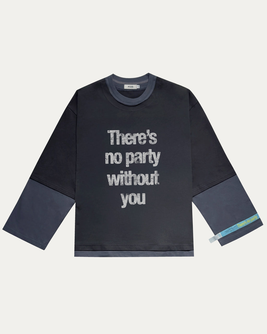 05 デュオトーン 長袖Tシャツ グレー