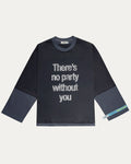 05 デュオトーン 長袖Tシャツ グレー