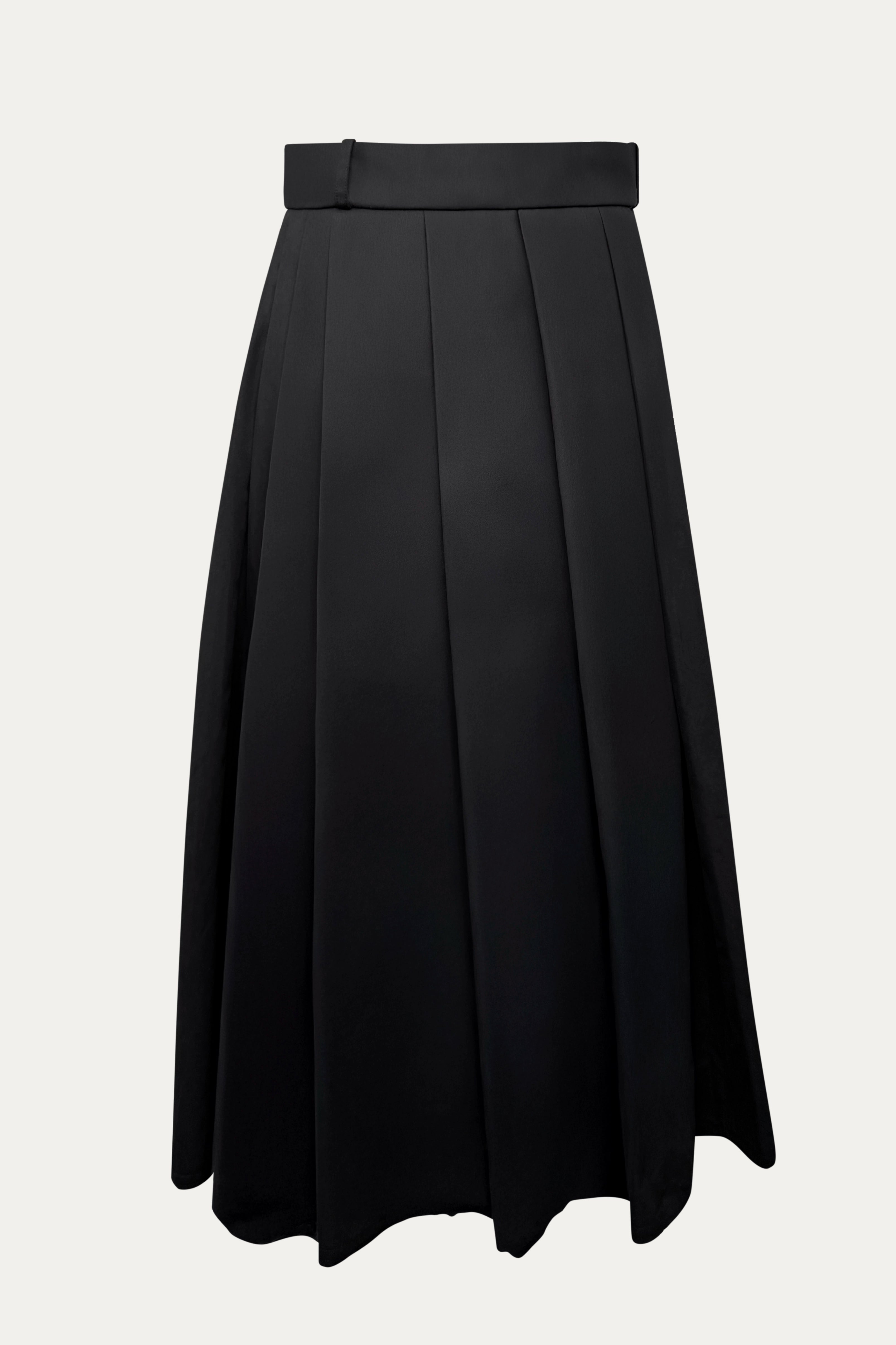 04 Pleated Maxi Wrap Skirt