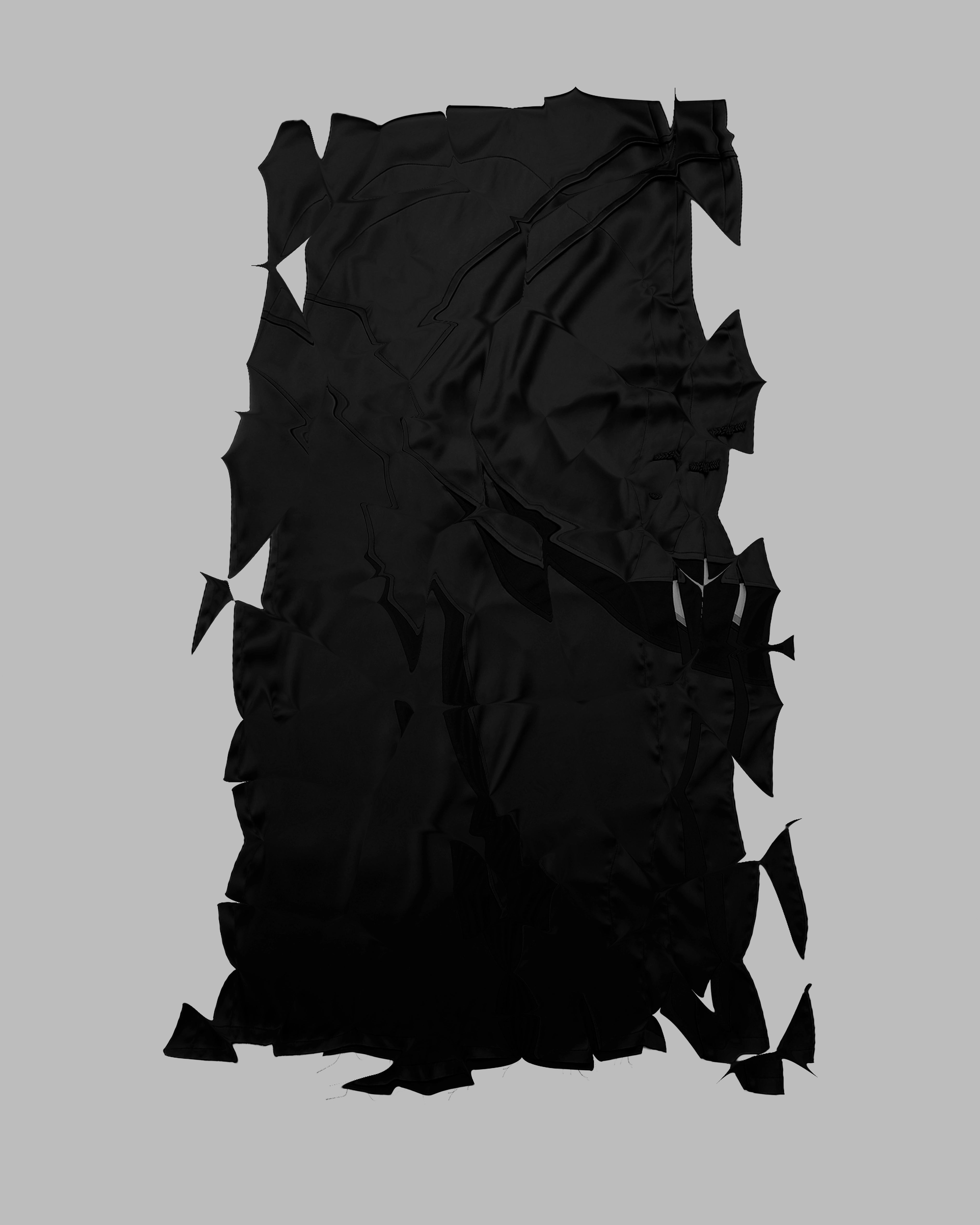 04 Mesh Satin Maxi Skirt