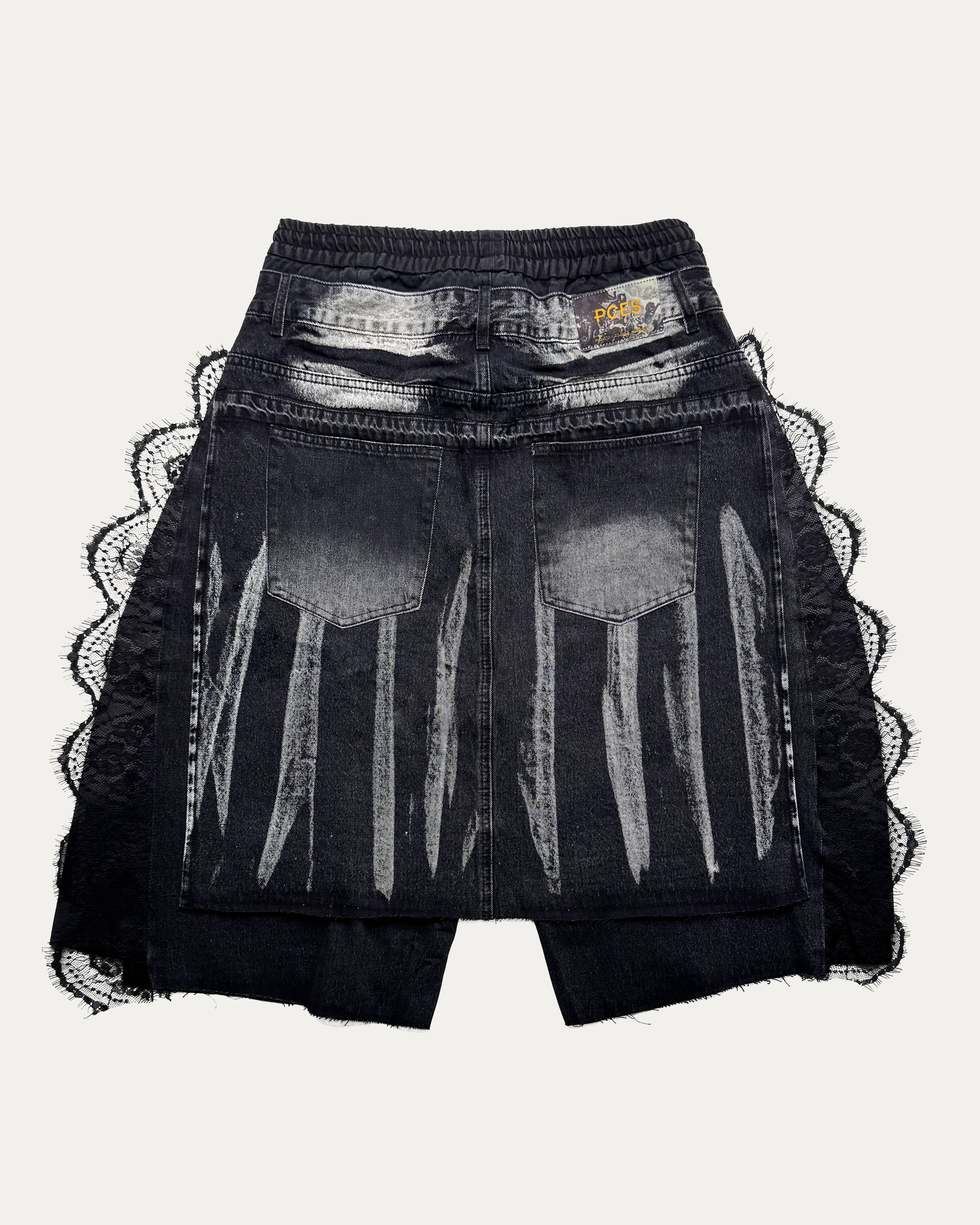 04 Layered Lace Jorts