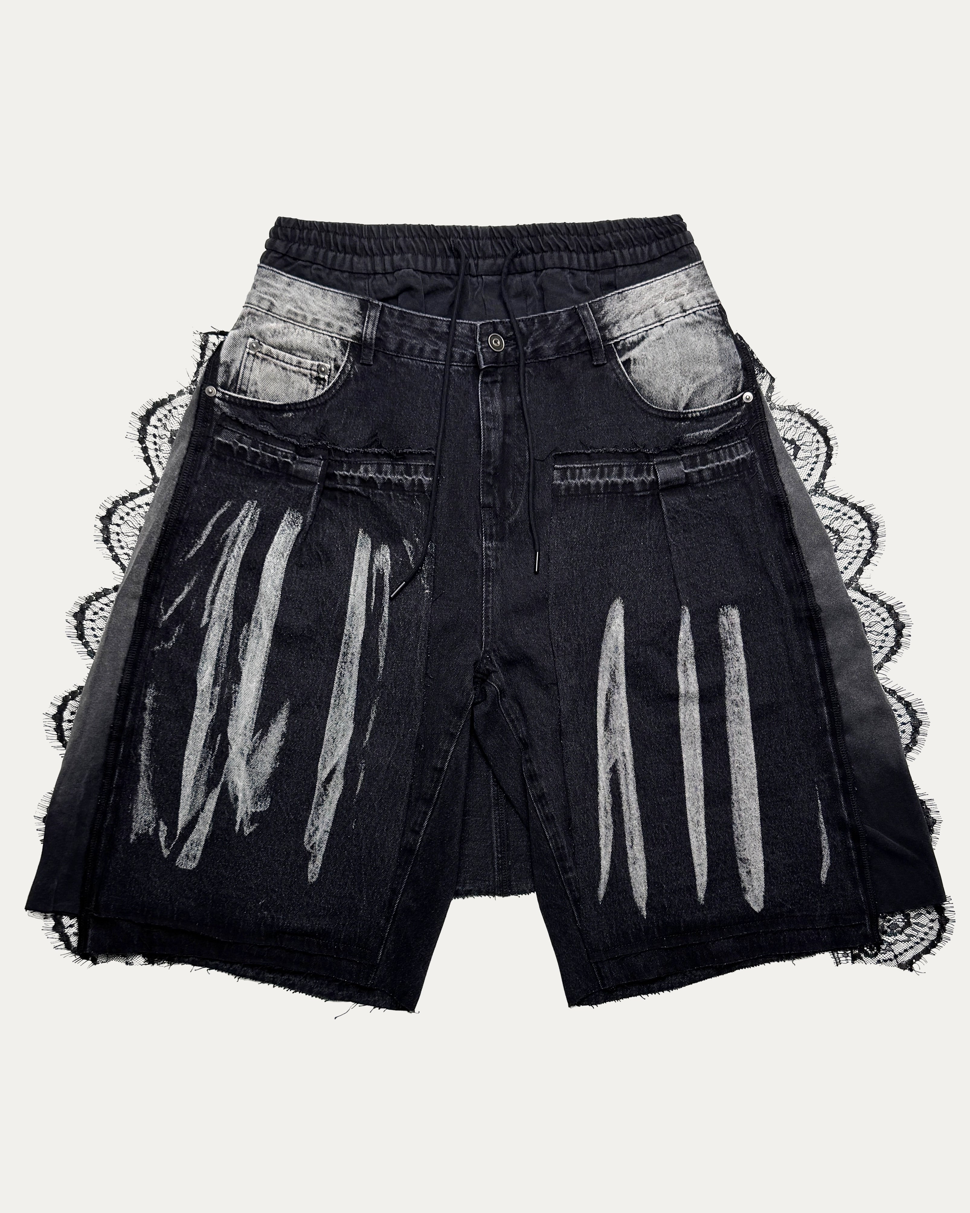 04 Layered Lace Jorts