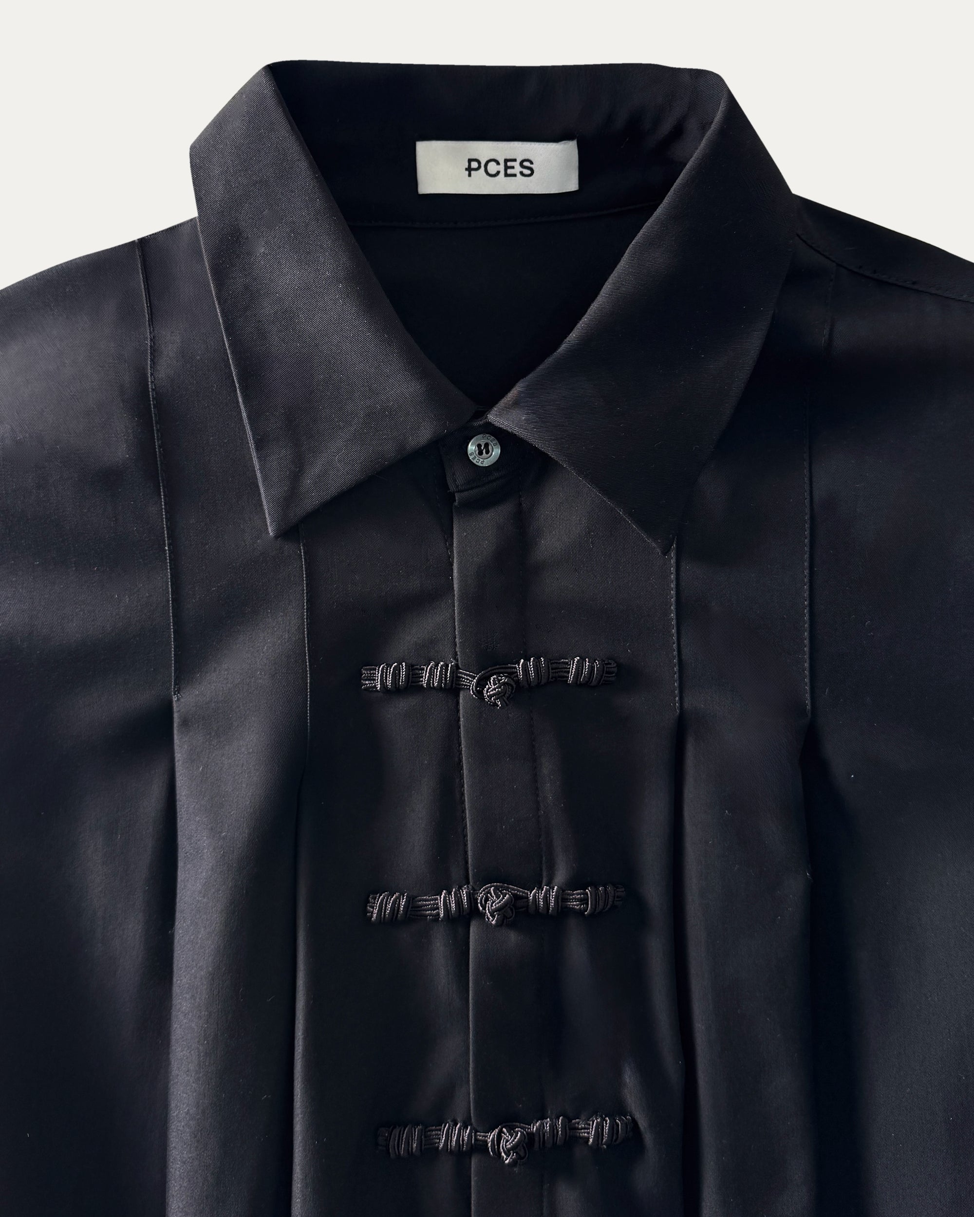 04 Skull Pleated Shirt