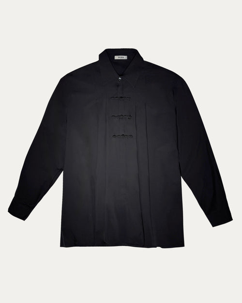 04 Skull Pleated Shirt