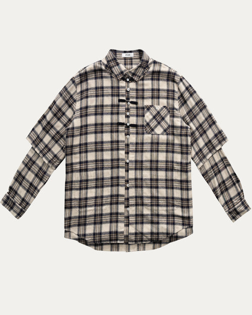 04 Two Layers Plaid Shirt