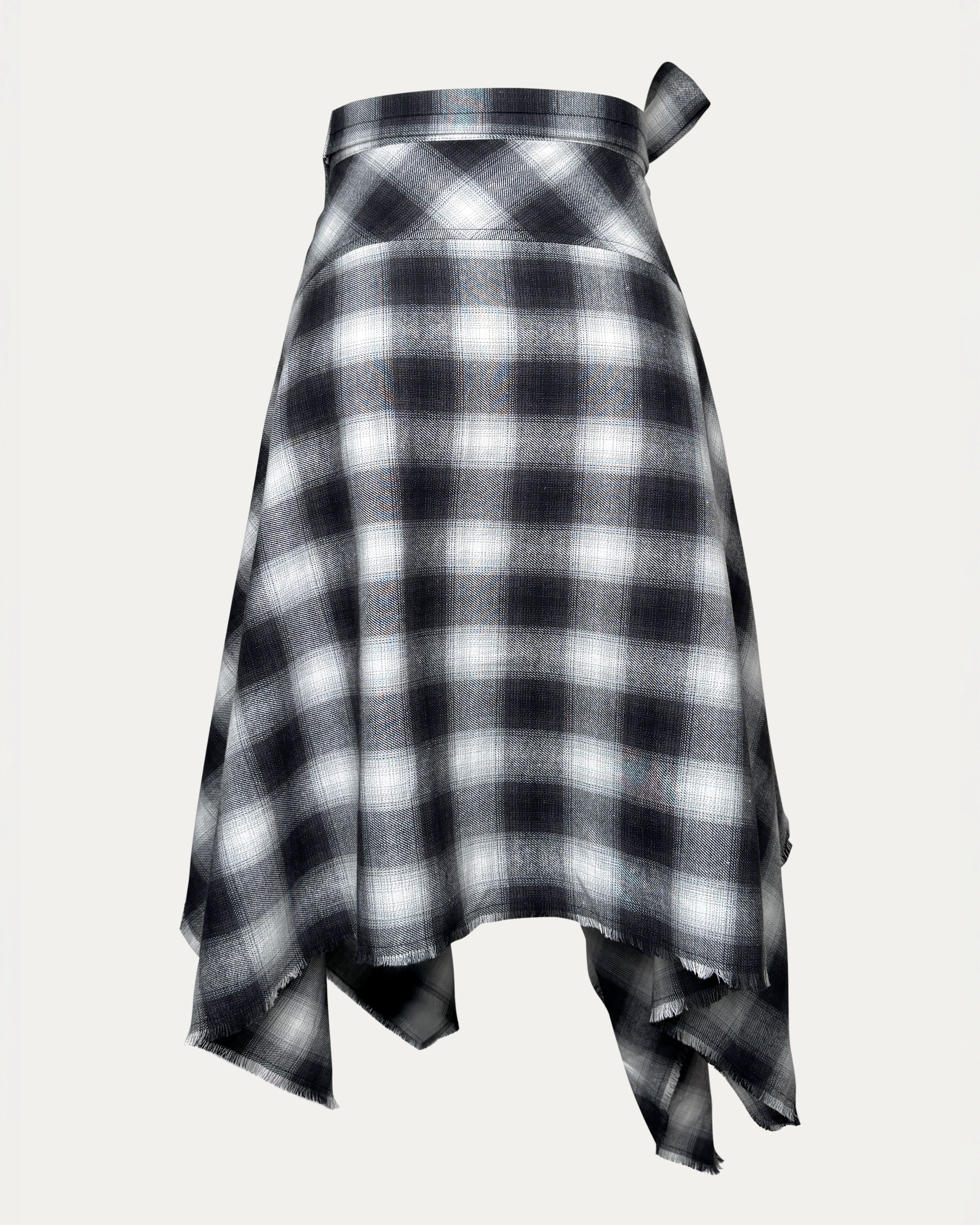 04 Necktie Wrap Skirt Black